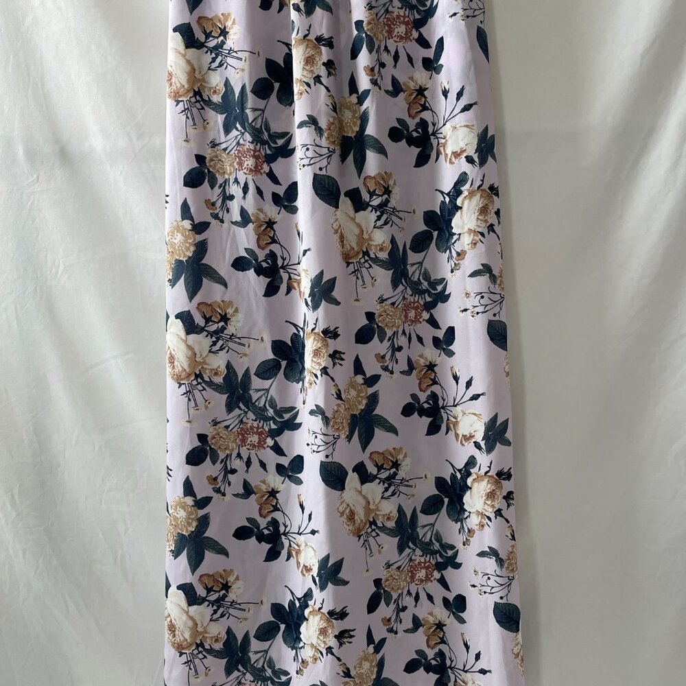 Altar'd State Womens Lavender Off The Shoulder Smocked Floral Maxi Romper Size S - Picture 6 of 11